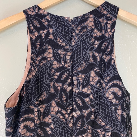 AIDEN MATTOX Black Sheer Lace Fit & Flare Mini Dress Size 8 Party Date Night - Picture 9 of 13